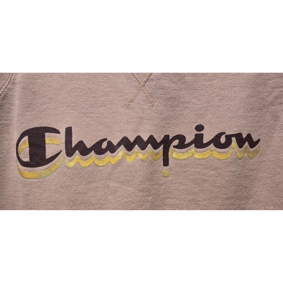 Champion Sweatshirt Crewneck Pullover Spell Out Logo Pink Casual Comfy Womens 1X - Picture 4 of 5